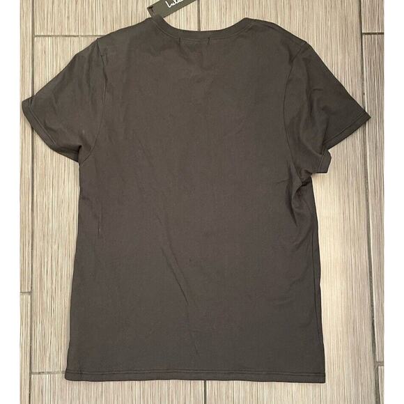 Lulus Tiger Tour Washed Black Graphic Tee Prince Peter Size Medium NWT - Picture 5 of 10